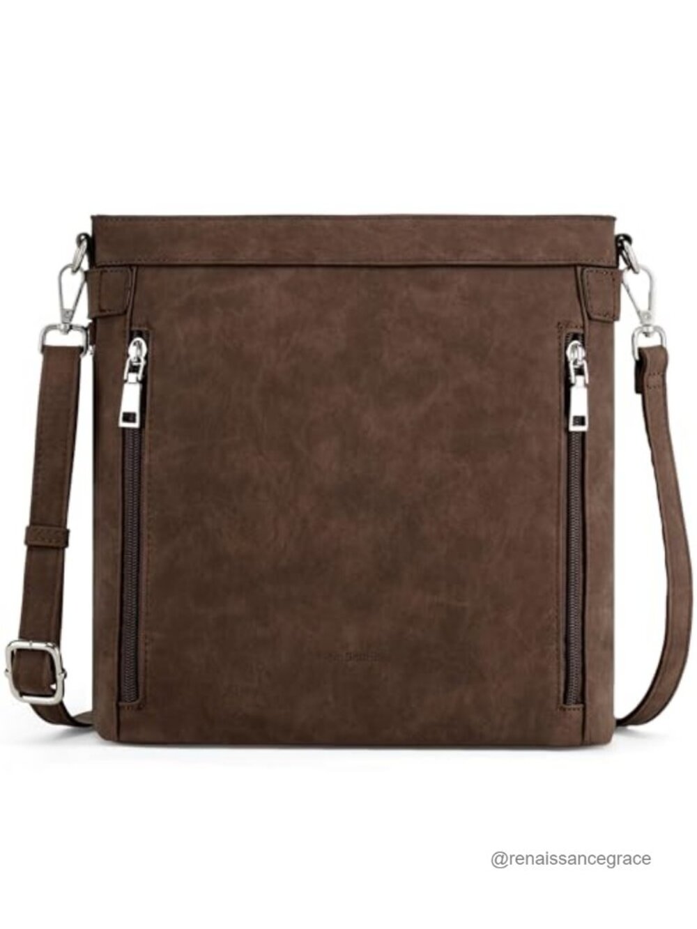 Medium Crossbody Purse Women Travel Multipocket Faux Leather